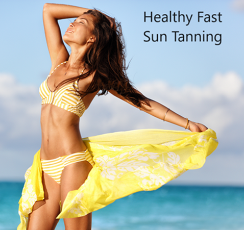 Healthy fast sun tanning for the best golden tan safely without long exposure to the sun’s damaging UV rays. How do you jump start your tan for summer?  Tanning fast while reaping the Benefits Of The Sun without damaging your skin and how to make your tan last!