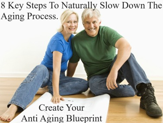 The Anti Aging Process, 8 Key Steps To Naturally Slow Down The Aging Process. Anti Aging things you can do while you are young or in the later years of life to create your blueprint of anti aging.